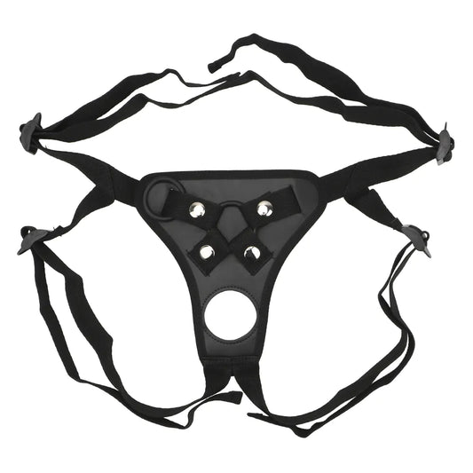 Adult IKOKY Strapon Dildo Pants Wearable Penis Panties Erotic Costumes Strap On Dildos Pants Adjustable Harness Belt With Rings