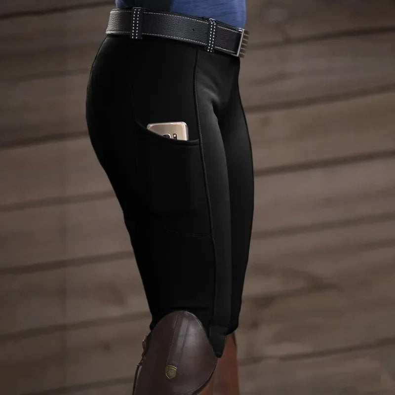 NEW Arrivals S-3XL 5 Colors Stretch Butt Lift Slim Pencil Pants Women Casual Equestrian Pants Horse Riding Trousers Jodhpurs Female Riding Breeches Equestrian Fashion Apparel Supplies
