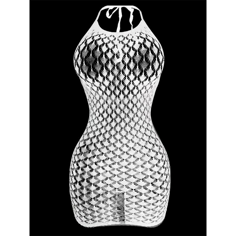 Sexy Hot Women Fishnet Hollow Out Cover Up Dress See Through Bodycon Beach Swimwear Summer Beachwear Mini Dress Swimming Bathing Apparel Supplies