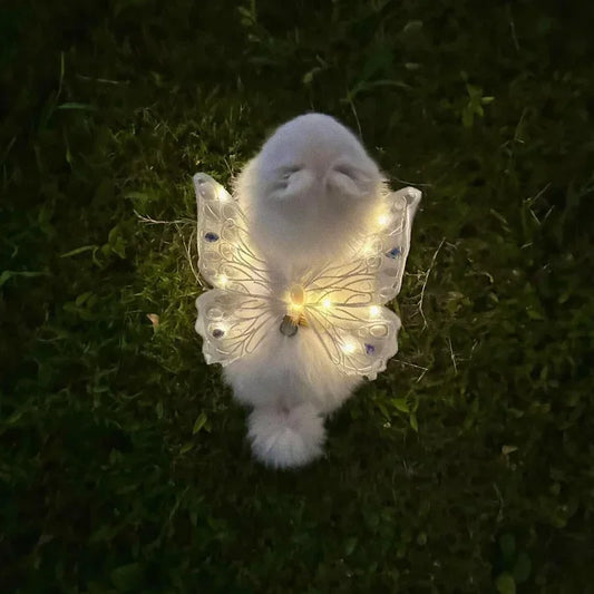 Dog Wings Glowing Butterfly Back Decoration Puppy Summer Clothes Chest Back Decoration Small Dog Pomeranian Teddy Big Bear