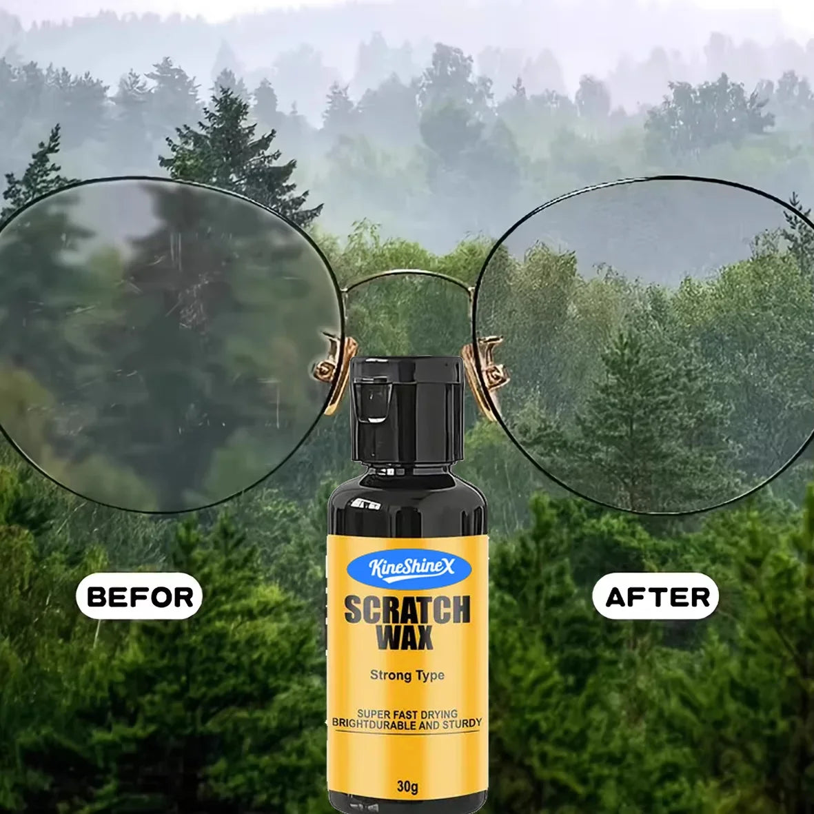 NEW 1/3/5/10/22 PCS Set Glasses Restoration Resin: Repair Cream for Repairing Broken Glasses Scratches, Yellowing and Wear, Lens Repair, Automotive Sunglasses