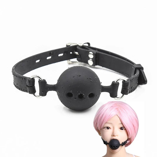 Adult Products 3 Sizes Silicone Open Mouth Gag Ball Bdsm Bondage Sex Ball Gag Erotic Sex Toys For Woman Couples Adult Sex Games