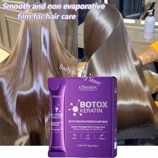 20 PCS Set Magical Keratin Hair Mask 5 Seconds Repair Damaged Frizzy Hair Soft Smooth Shiny Nutrition Deep Moisturize Nourishing Hair Care