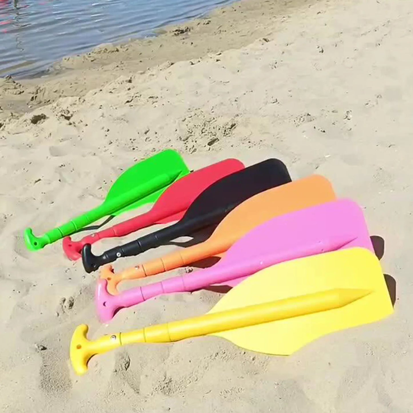 Telescoping Emergency Boat Paddle Aluminum Alloy Shaft Single-Head Boat Oars 53.5-108.5cm Adjustable Length Rafting Canoe Kayak Paddles Water Sports Supplies