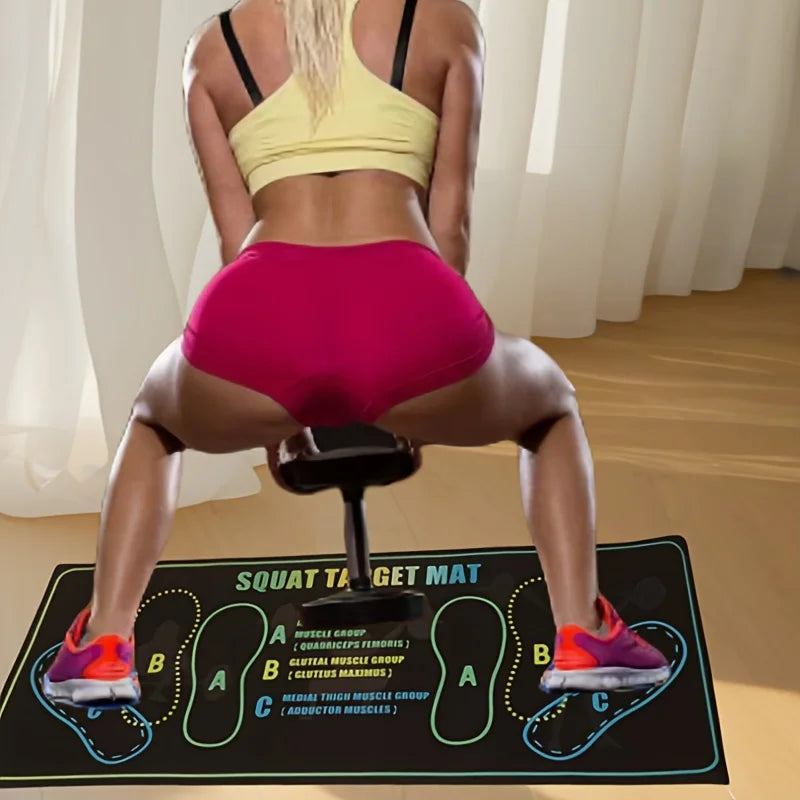NEW Arrivals Durable Three-Color Squat Mat Non-Slip Fitness Pad for Home & Gym Use No Battery Yoga Studio Mat Sports Accessories