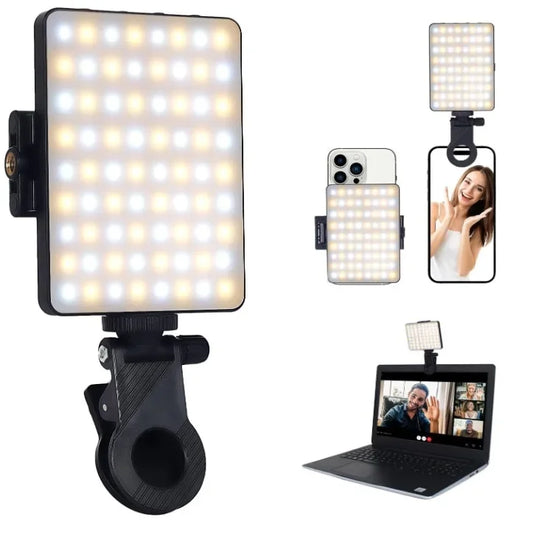 NEW Arrivals Cross-Border Mobile Phone Live Broadcast Video Camera Flashlight LED Flashing Light Bulb VLOG Light For Video Conferences Mobile Phones Accessories