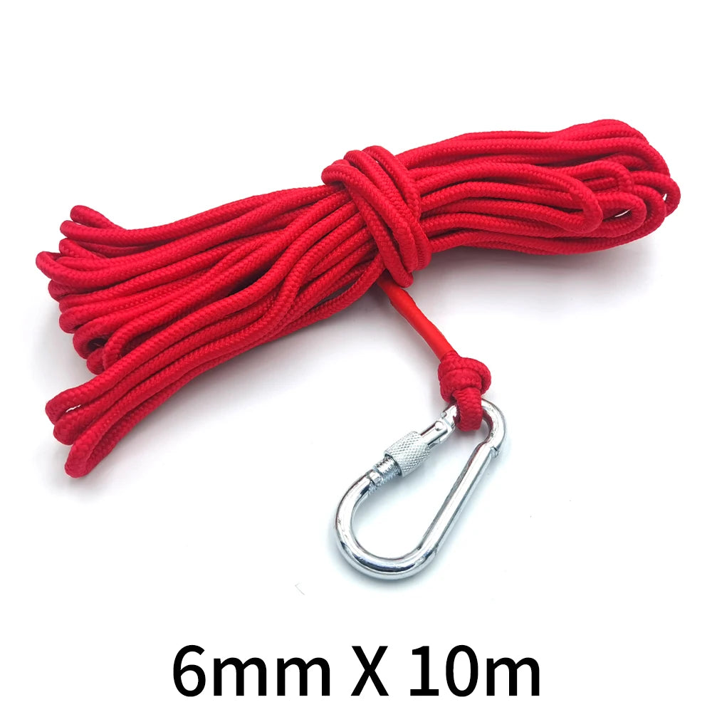 Super Strong Neodymium Fishing Magnet Hooks N52 Heavy Duty Magnet with Countersunk Hole Eyebolt 16-90mm Salvage Searcher Magnets for Lake River Boat Fishing Accessory Sets