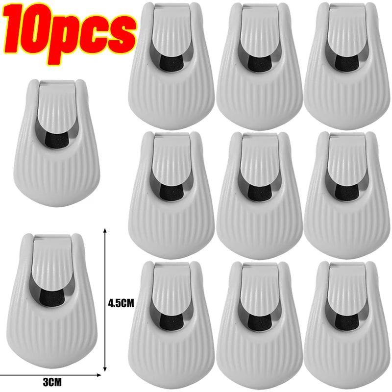 10-20 PCS Set Fishing Rod Holder Fixer Clip on Fishing Pole Holder Compact Design Fishing Rod Fixer Fish Rod Holder Storage Accessories