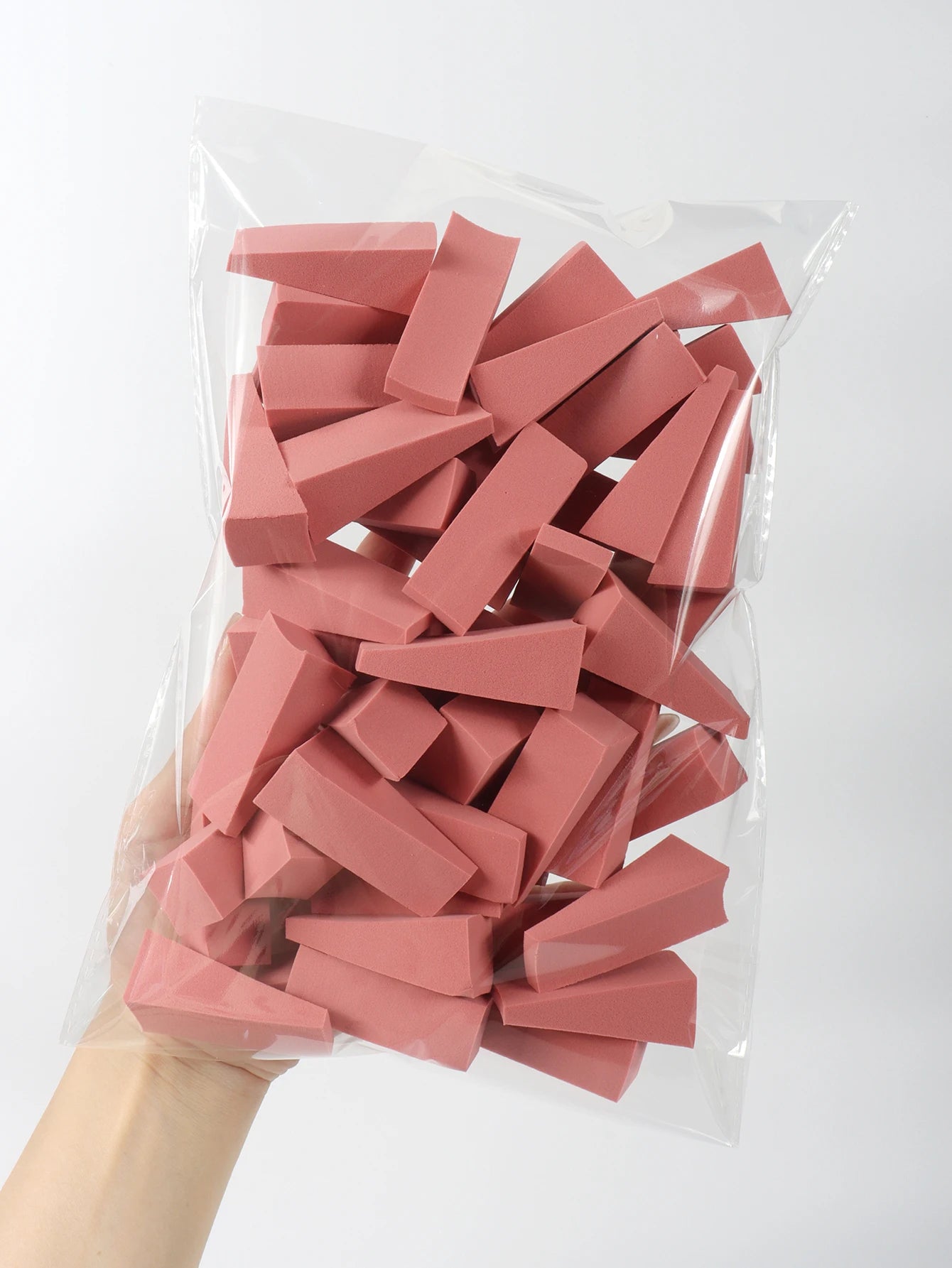 NEW Arrivals 50 PCS Set of Random Color Facial Curve Mixed Make-Up Sponge, Latex-Free, Small Wedge-Shaped Smooth Application Beauty Sponge Applicator Women Cosmetic Accessories