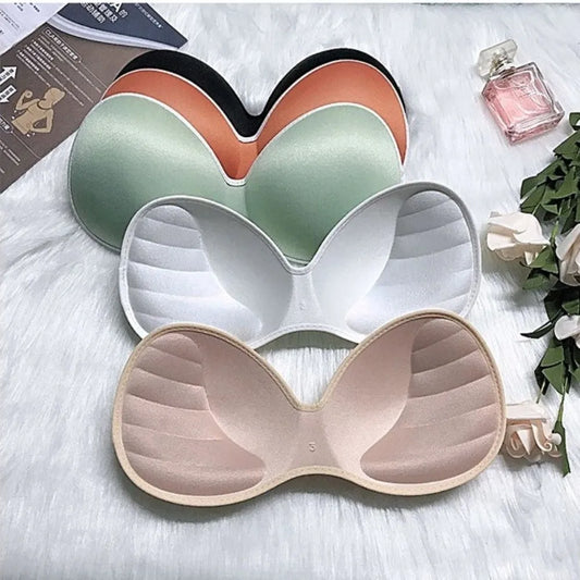 5 Colors High Quality Thick Bra Pads Removable Breathable Push Up Bra Pads Seamless Sponge Padded Women Underwear Accessories