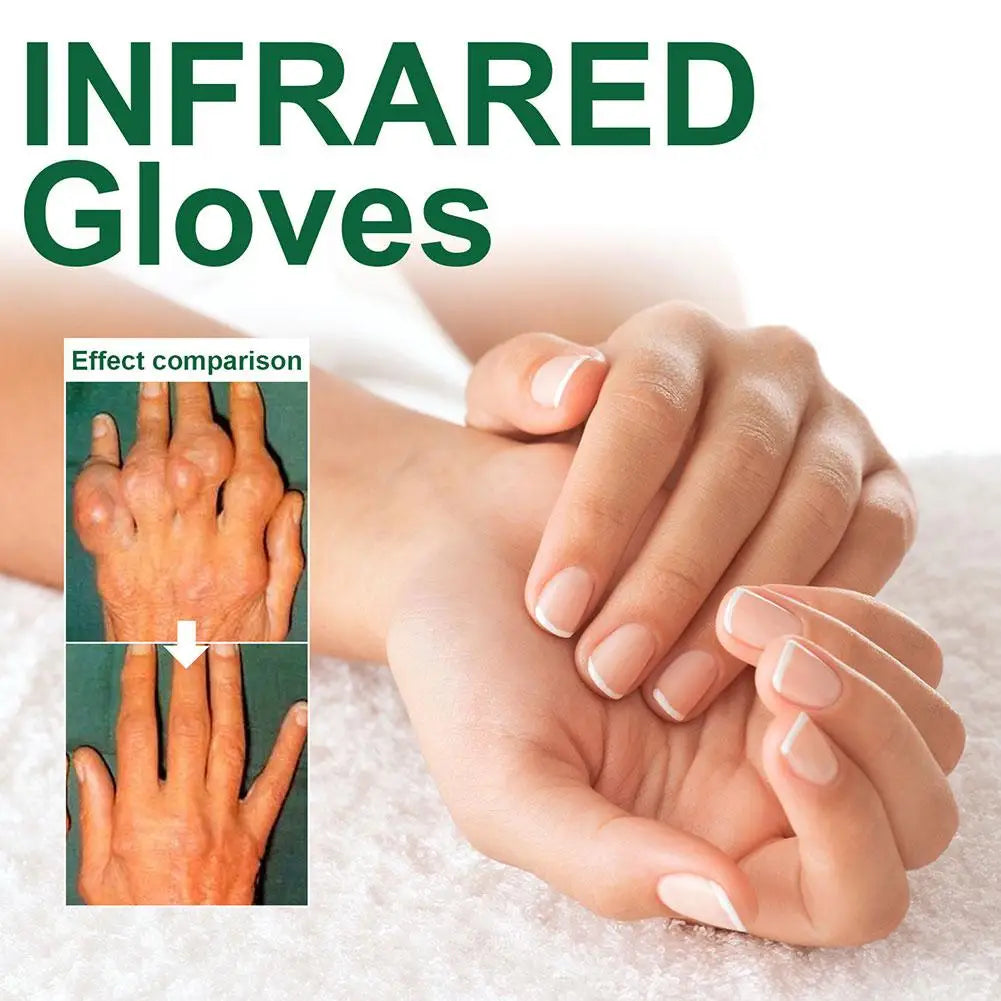 1 Pair Infrared Gloves Compression Arthritis Tendonitis Rheumatoid Therapy Treatment Gloves Wrist Support Practical Stimulating Circulation Gloves For Women Men Daily Activity