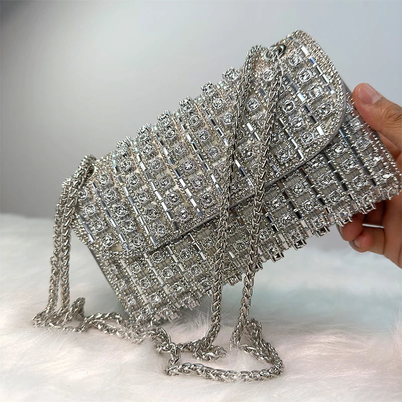 New Design Fashion Rhinestone Purse Luxury Designer Handbags Elegant And Versatile Purses For Women Evening Clutch Bag