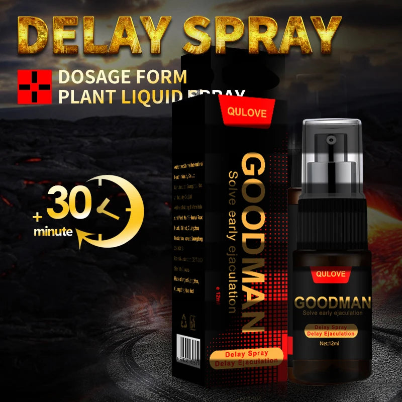 Adult Male Sex Delay Spray Lasting Long 60 Minutes Penis Growth Enlargement Harder Anti Premature Ejaculation External Use for Adults