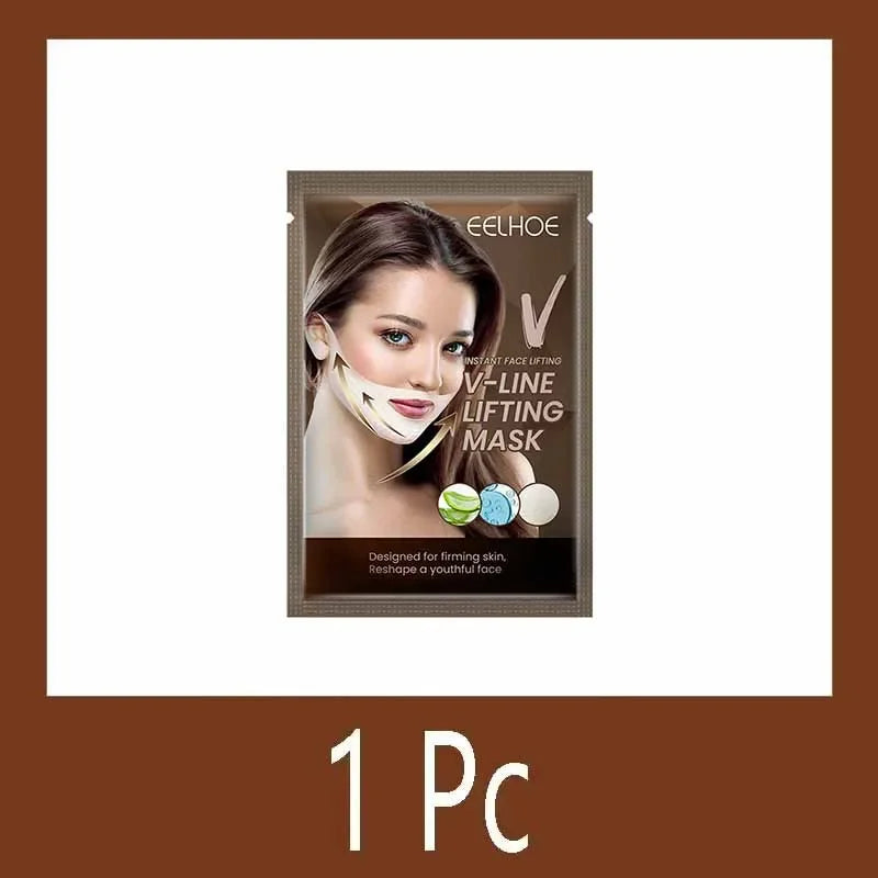 1-22PCS Set/Lot V Line Mask Chin Lifting Neck Mask Face Lift V Lifting Chin Up Patch 4D Ear Tightening Skinny Masseter Double Chin Reducer  Women Skin Care Sets Korean Beauty Products