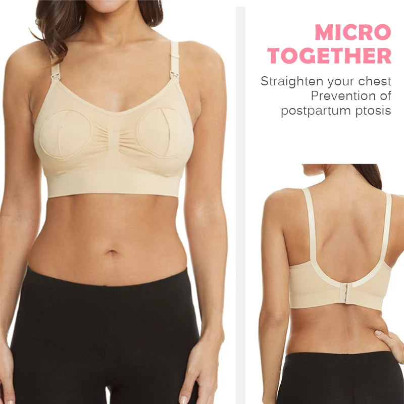 NEW Arrivals Maternity Bra Cotton Bra for Nursing Push Up Hands Free Breast Pump Maternity Breast Feeding Bra Women Underwear Clothing