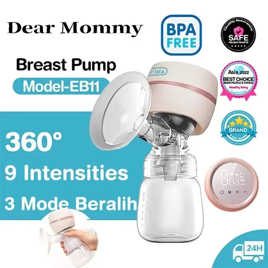 NEW Electric Breast Pump Intelligent Integrated High Suction USB Charging Breast Pump Breast Milk Postpartum Painless and Silent Breast Women Personal Care Supplies