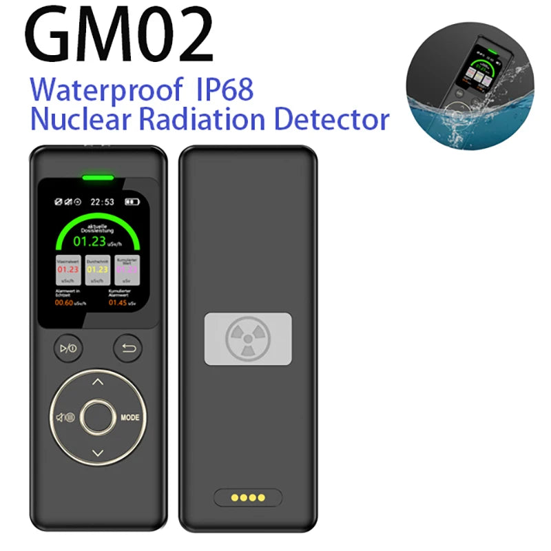 EMF Device GM02 Newest Geiger Counter Can Waterproof Nuclear Radiation Detector X -Y Hard B-Ray Radioactivity Personal Dosimeter
