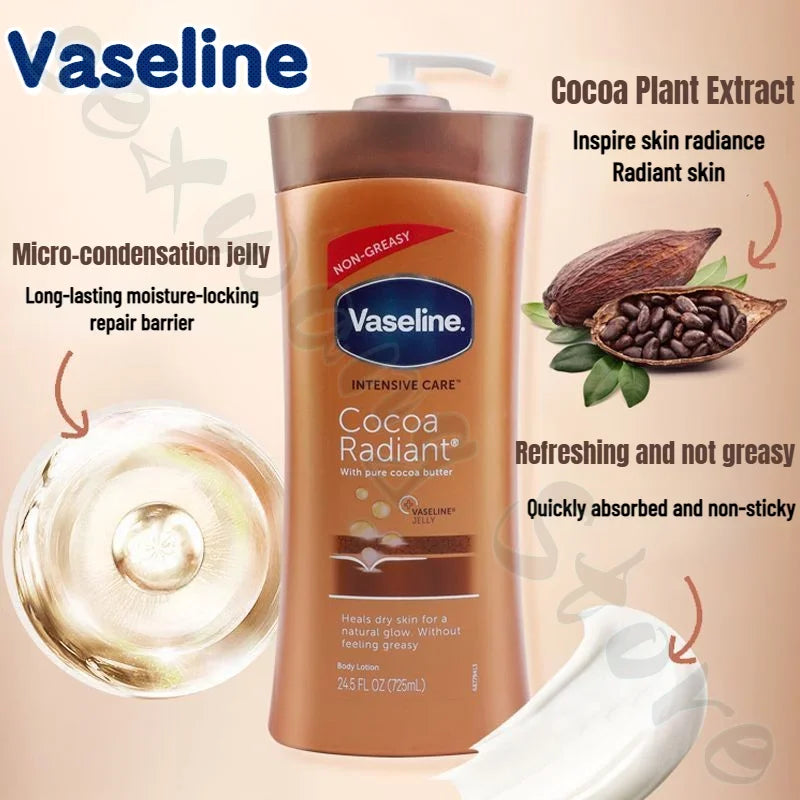 725ml Korean Cocoa Vaseline Deep Moisturizing Repair Smoothing Brightening Skin Moisturizing Vaseline Cocoa Body Lotion Korean Cosmetic Supplies Skin Care Products