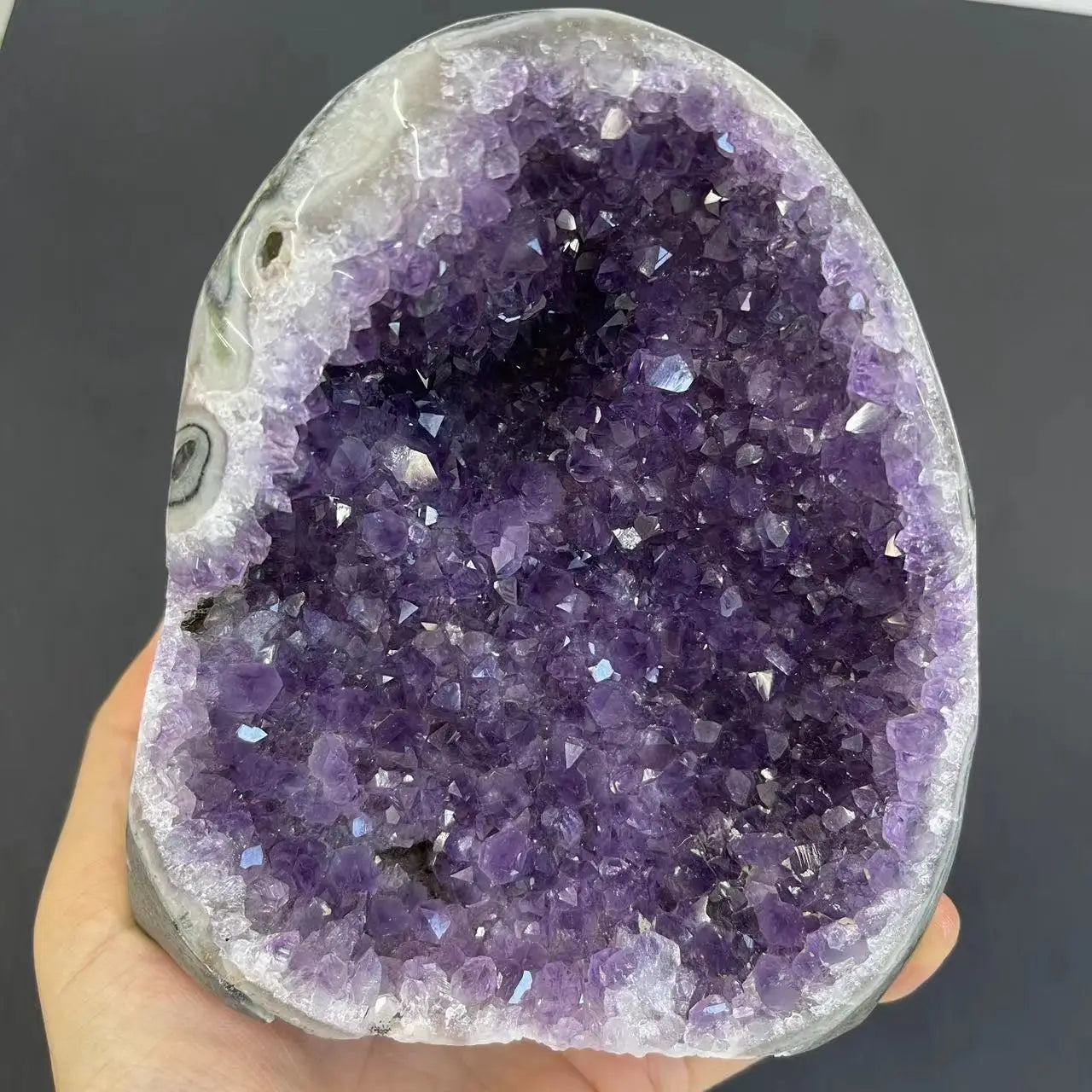 Natural Crystal Cluster Amethyst Stone Geode   Raw Quartz Minerals Real Peru Home Decoration Spiritual Chakra Reiki