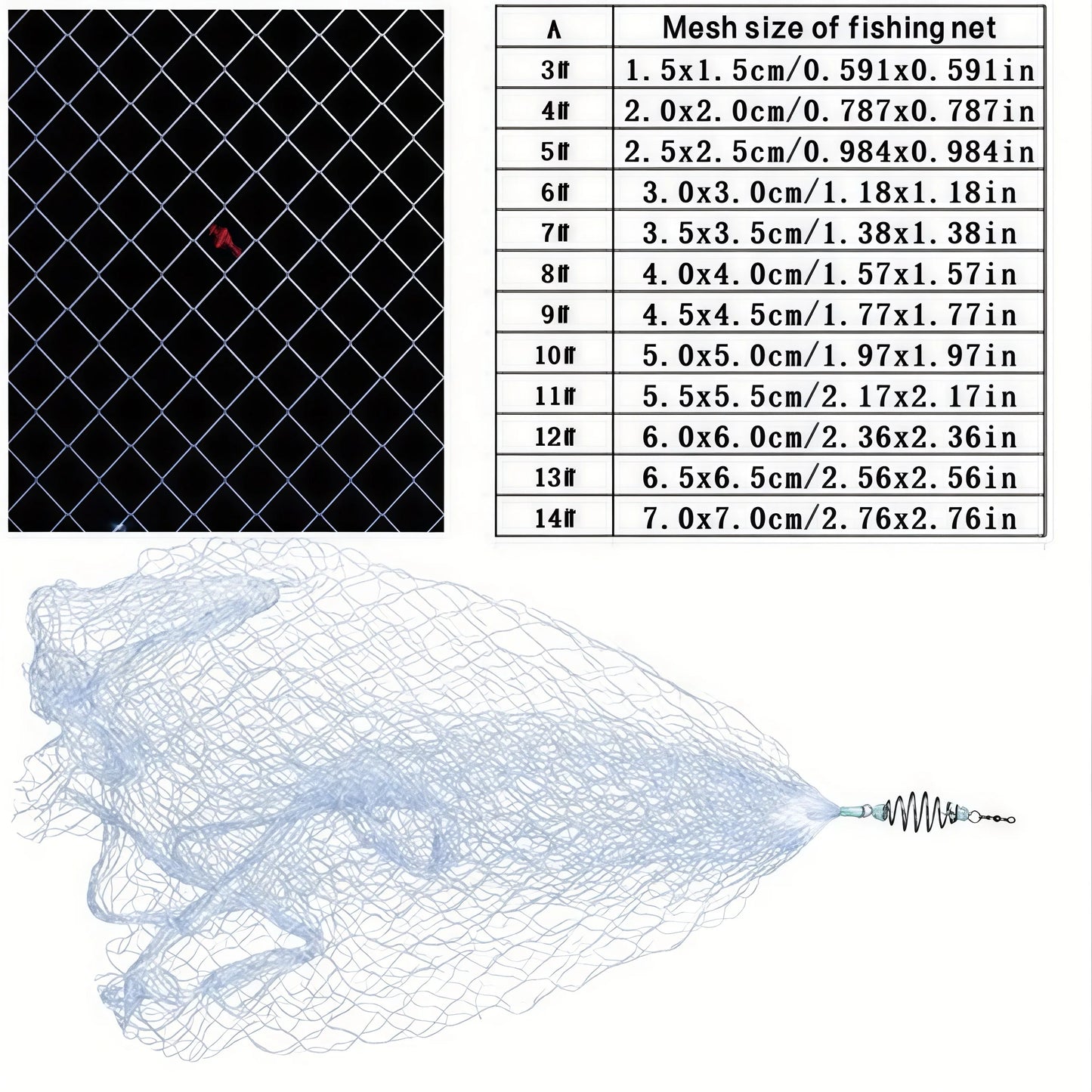 2 PCS Set Tyrant Bundle Explosive Net Fishing Casting Net Explosive Hook White Bar Sticky Hand Throwing Net Fishing Artifact River Lake Sea Fishing Accessories Tools Set
