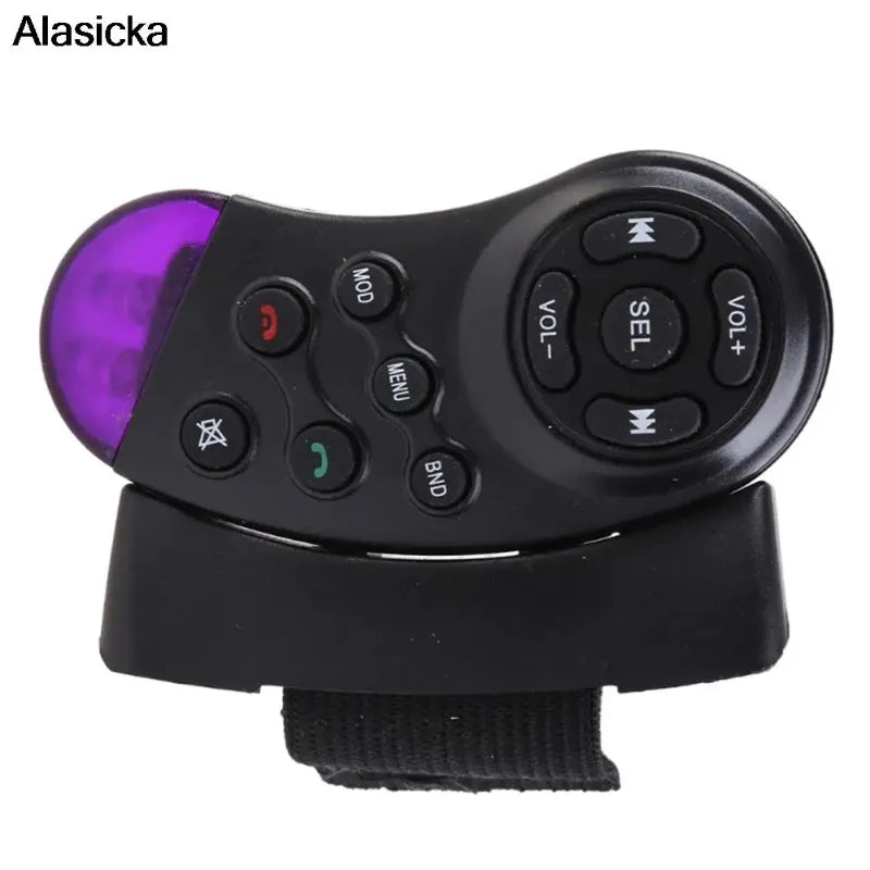 Universal Car DVD Steering Wheel Remote Control 11 Buttons Switch Vehicle MP3 DVD Stereo Button Wireless Control for Car Radio