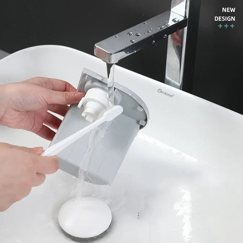 NEW Arrivals Wall-Mounted Magnetic Toothbrush Holder Automatic Toothpaste Dispenser Strong Adsorption Magnetic 5 Cups Bathroom Accessories Sets