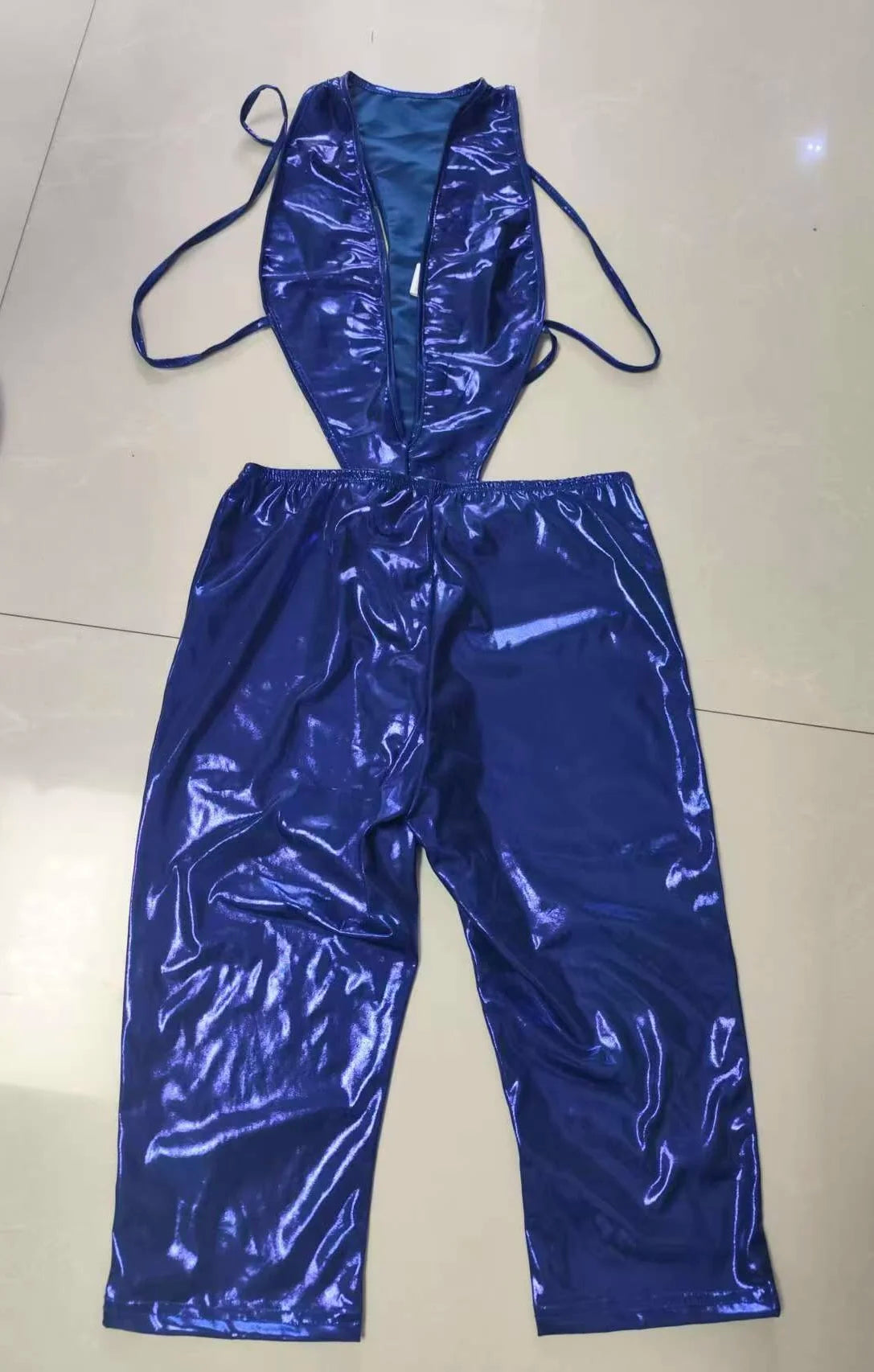 2 PCS Set UK Size 6 Colors Sexy Metallic Tops + Pants Set Night Clubwear Prom Evening Rave Party Outfits Y2K Streetwear Women Fashion Designer Elegant Gold Stamping Tops