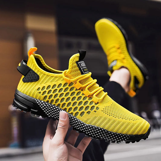 Men's Running Shoes Men Sneakers Shoes Mesh Breathable Outdoor Tennis Walking Gym Shoes for Men Plus Size 40-47