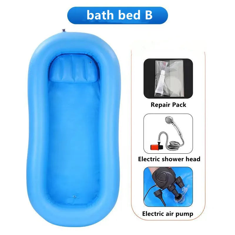 NEW Arrivals Household Elderly Electric Inflatable Shower Beds for Paralyzed Patients Nursing Supplies for Disabled Bedridden Automatic Pump Home Health Accessories Supplies