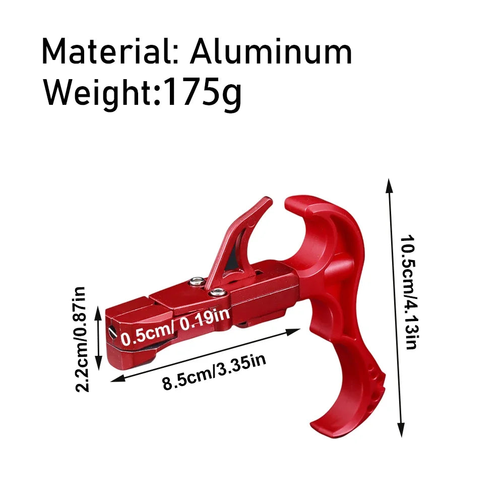 NEW Arrivals Fish Dart Spreader Releaser Fishing Shooting Slingshot Release Device Accessories Aluminum Fishing Slingshot Catapults Dart Catapults for River Lake Fishing Supplies