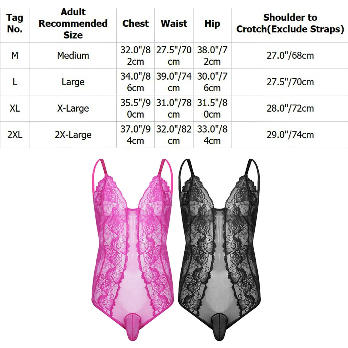 Men Floral Lace Sissy Lingerie Bodysuit Male Crossdressing Transparent Erotic Body Stockings Nightwear Hot Sexy Gay Underwear