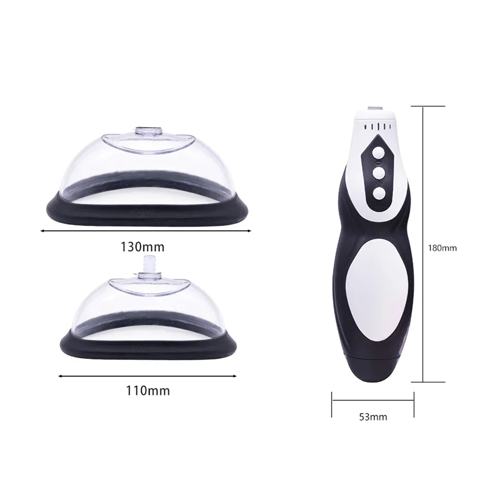 New Electric Pussy Pump Vagina Clitoris Sucker Breast Messager for Women Clit Vibrator Remote Nipple Enlarge Vacuum Pump Cover