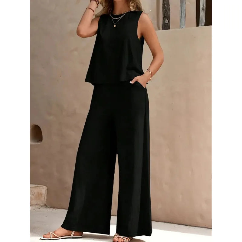 10 Colors 2 PCS Set S-XL UK Size Casual Ladies Woman New Matching Outfits Female Summer  Clothing Suit