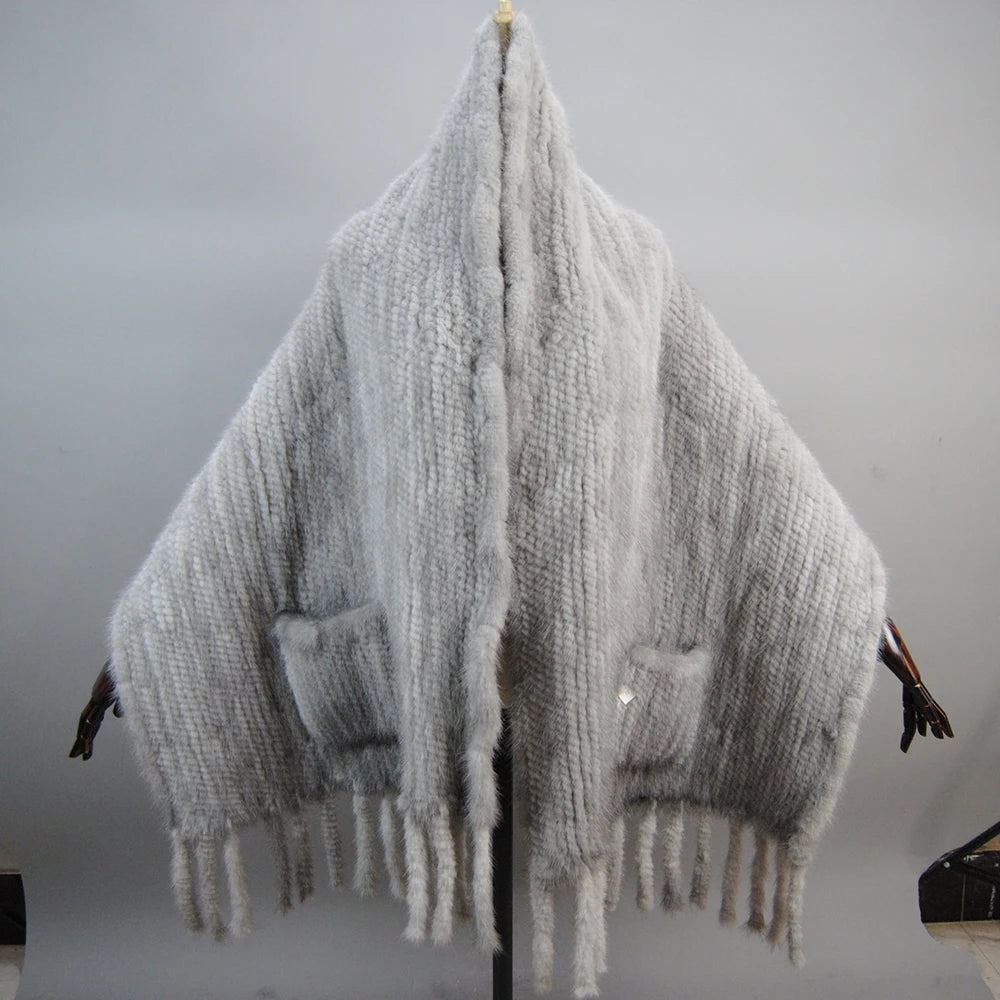NEW Arrivals 10 Colors Luxury Winter Real Natural Mink Fur 180CM-58CM Scarf Lady 100% Natural Real Mink Fur Shawl Women Knitted Real Mink Fur Pashmina Scarves Girls Ladies Luxury Fashion Apparel Accessories Clothing Supplies