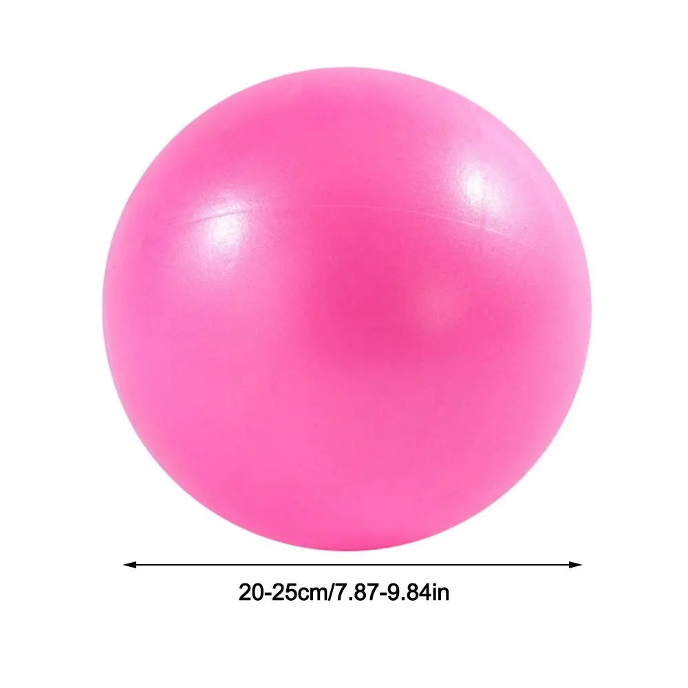 NEW Arrivals 25cm Mini Yoga Ball Soft Pilates Exercise Gym Ball PVC Non Slip Home Training Balance Stability Inflatable Straw Easy Inflation Home Indoor Exercise Gym Sports Supplies