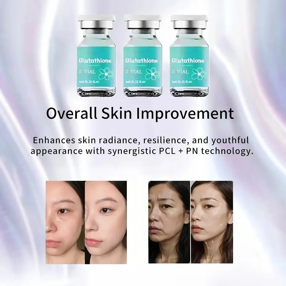 5/15 Bottles Set Glutathione Ampoule Essence 4ml×5 - Deep Moisturizing Facial Serum for Brightening & Firmness Women Skin Care Supplies