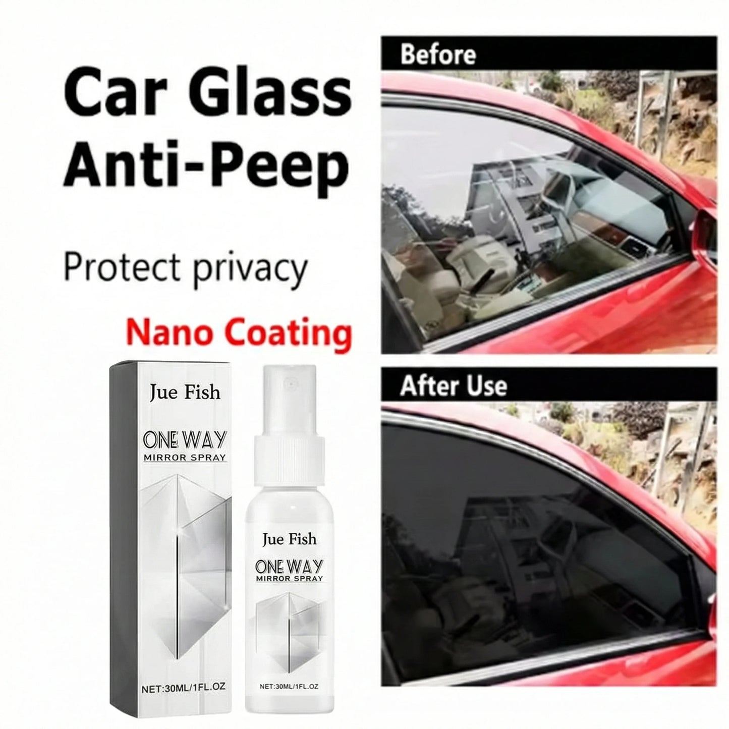 1/22 PCS Set New Light Reflection Spray Anti-Peeping Privacy Protection for Car & Home Anti-Theft Spray Cars Vehicle Accessories