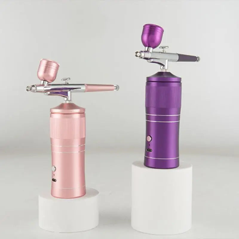 Full Set Rechargeable Wireless Airbrush Compressor Kit Air Brush Paint Sprayer Gun Water Oxygen Deep Hydrating Machine for Nail Art Tattoo Makeup Cosmetic Sets