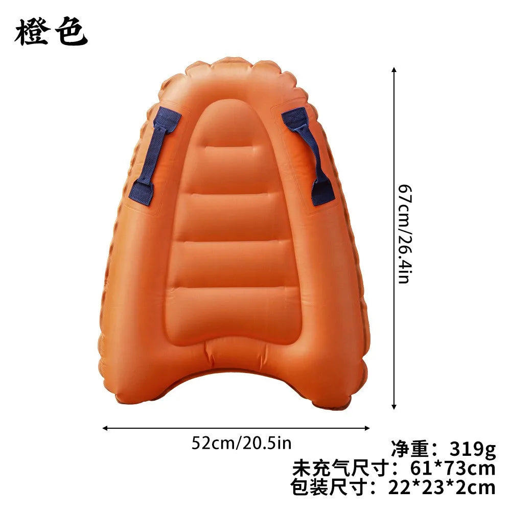 NEW 1pc Oxford Cloth Inflatable Bed Surfboard Swimming Floating Row Inflatable Surfboard With Handle For Beach Surfing Summer  Sports Supplies