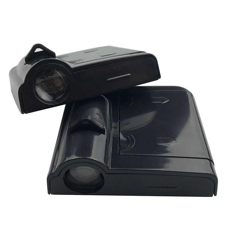 2 PCS Set  Mercedes /BMW/ Audi / Jeep + 7 Car Types Universal LED Shadow Projector Welcome Lights Courtesy Step Lights Car Door Shadow Light Laser Emblem Lamp Kit Wireless