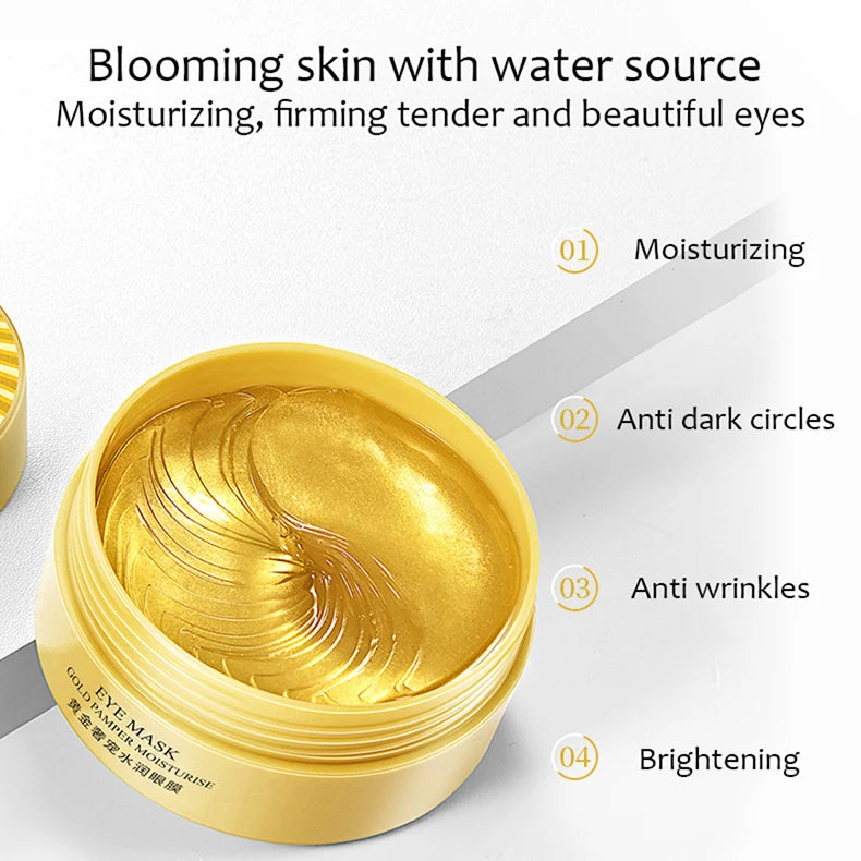 NEW Arrivals 60PCS Set Korean Collagen Eye Mask Moisturizing Firming Anti Dark Circles Eyes Care Gel Masks Eyepatch Beauty Skin Care Eye Patches