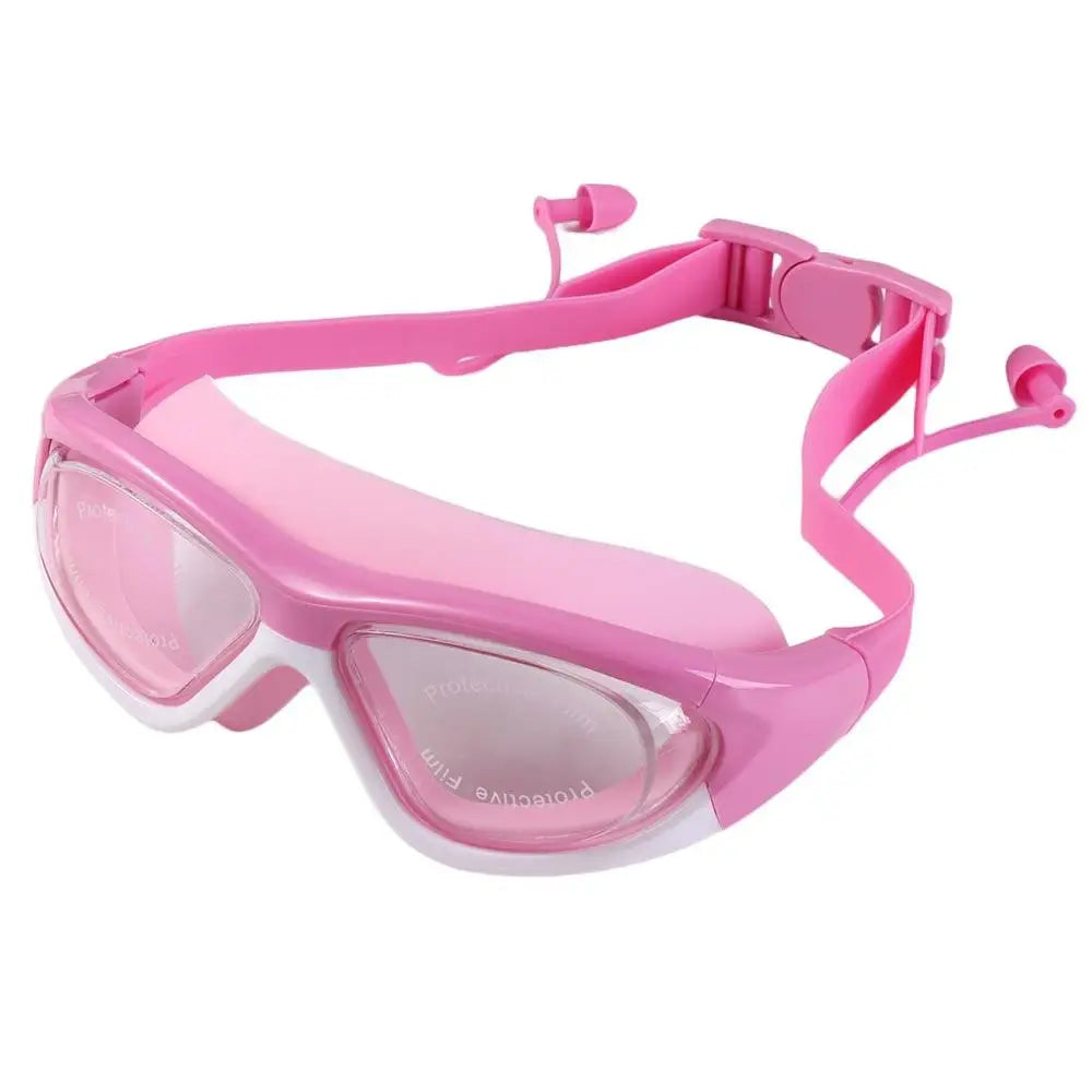 NEW Sports Eyewear Earplug Silicone Anti-Fog UV Protection Waterproof Swimming Glasses Underwater Goggles Swim Goggles Swim Eyewear