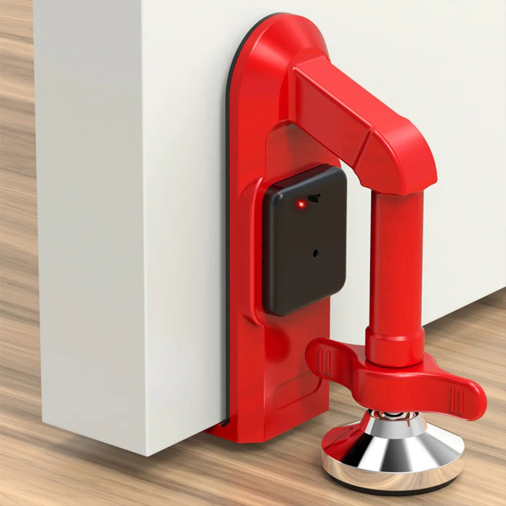 NEW Arrivals Hot Alarm Door Stopper Jammer Portable Battery Powered Door Lock For Women Security Protection Office Hotel Door Stops Anti-Theft Burglary Alarm Block System