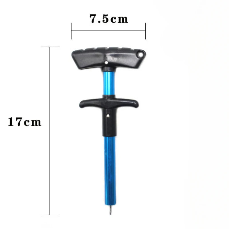 Portable Aluminum T-Hook Remover Fish Hook Separator Taker Hook Fishing Tackle Grip Equipment Sea Lakes River Fishing Accessories