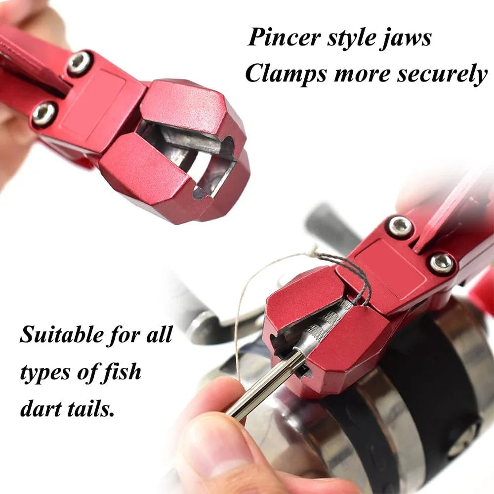 NEW Arrivals Fish Dart Spreader Releaser Fishing Shooting Slingshot Release Device Accessories Aluminum Fishing Slingshot Catapults Dart Catapults for River Lake Fishing Supplies