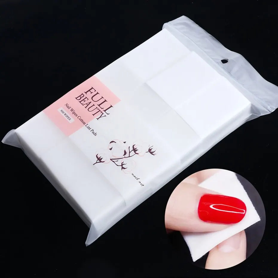 NEW Arrivals 450PCS Set Lint-Free Nail Polish Remover Wipes Cotton Wipes Manicure Cleaner UV Gel Nail Polish Removal Pads Papers Cleansing Tools Manicure Pedicure Accessories Cosmetic Supplies