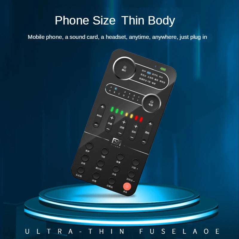 New Voice Changer Mini Portable 8 Voice Changing Modulator with Adjustable Voice Functions Phone Computer Sound Card Mic Tool