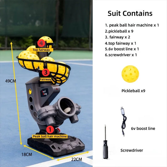 NEW Hot Selling Auto Serving Pickleball Machine Designed with Small Size for Pickle ball Training Racquet Automatic Ball Throwing Pitcher Tennis Sports Machine