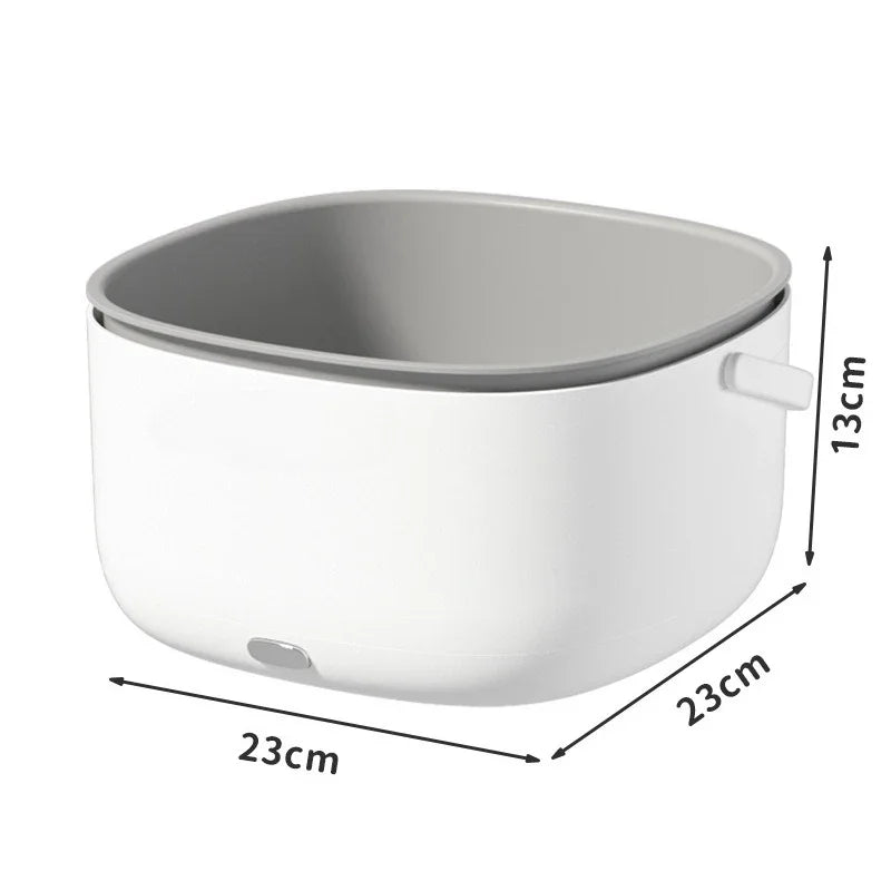 Ultrasonic Vegetable Washing Disinfection Sterilizing Machine Household Food Remove Pesticide Residues Washer Kitchen Fruit Dirt Cleaning Purifier Basket Korean Household Appliances