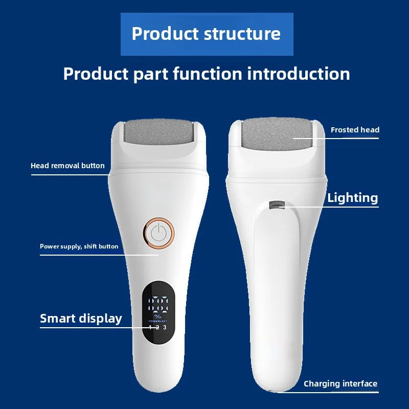 NEW Arrivals 4 Colors Full Set Electric Foot Sandpaper Dead Hard Skin Callus Remover Foot File for Heels Grinding Pedicure Tools Professional Foot Care Tool